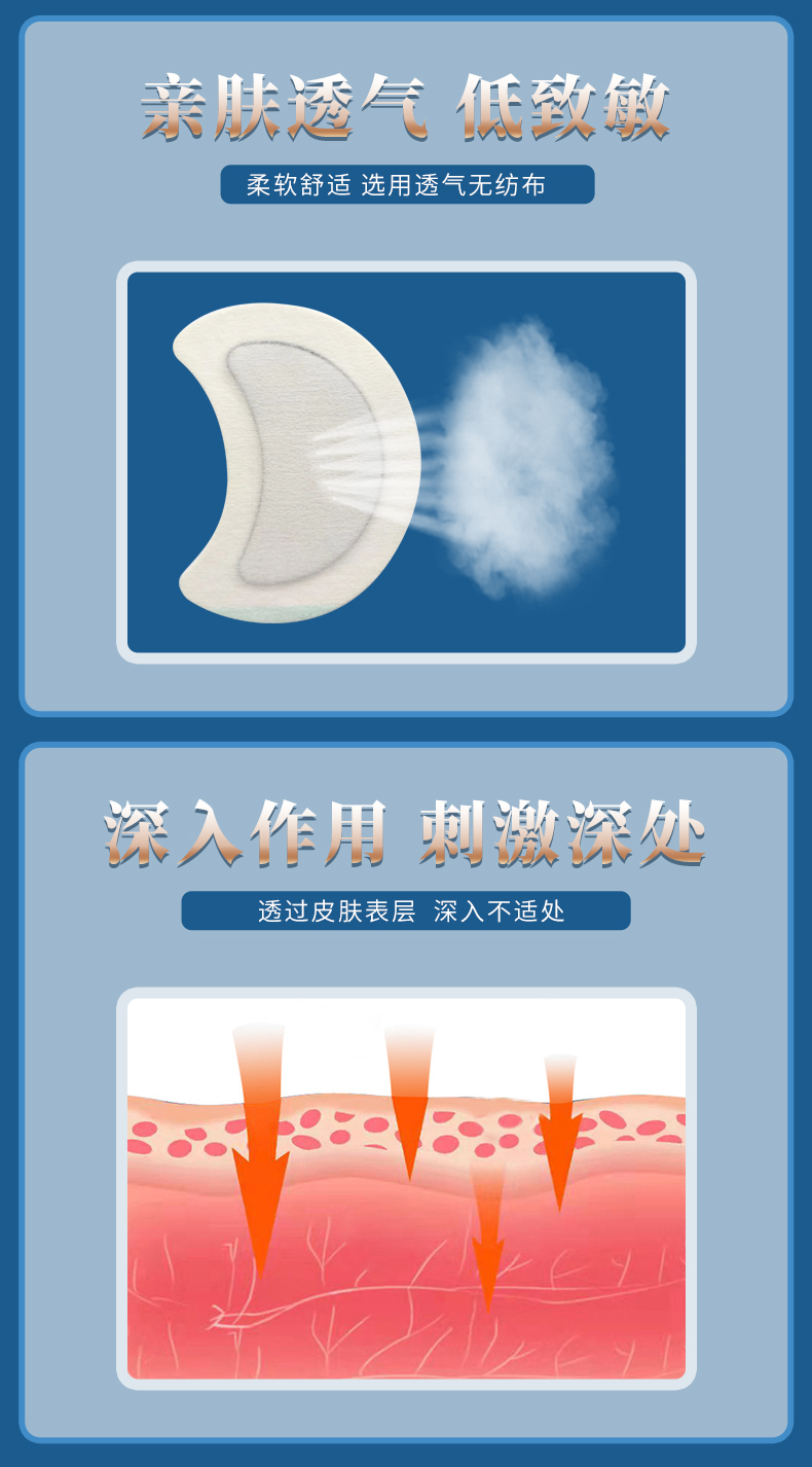 敷貼于淋巴處，親膚舒適透氣